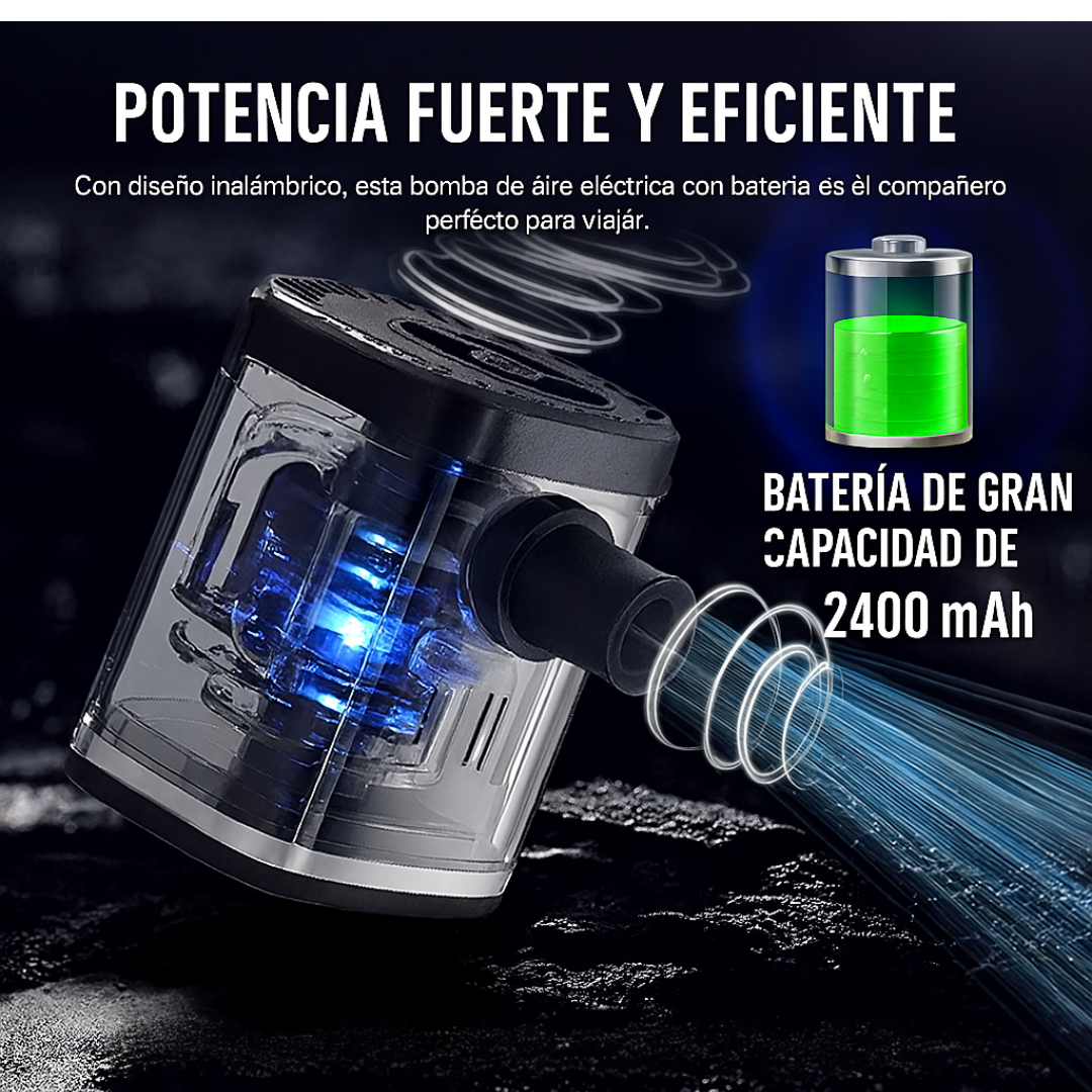 Inflador Portátil Recargable USB